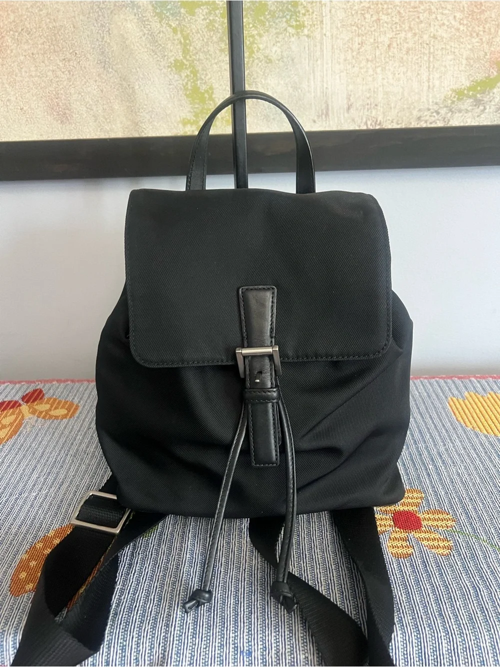 Coach 2003 Vintage Mercer Twill Nylon Backpack Black Y2K